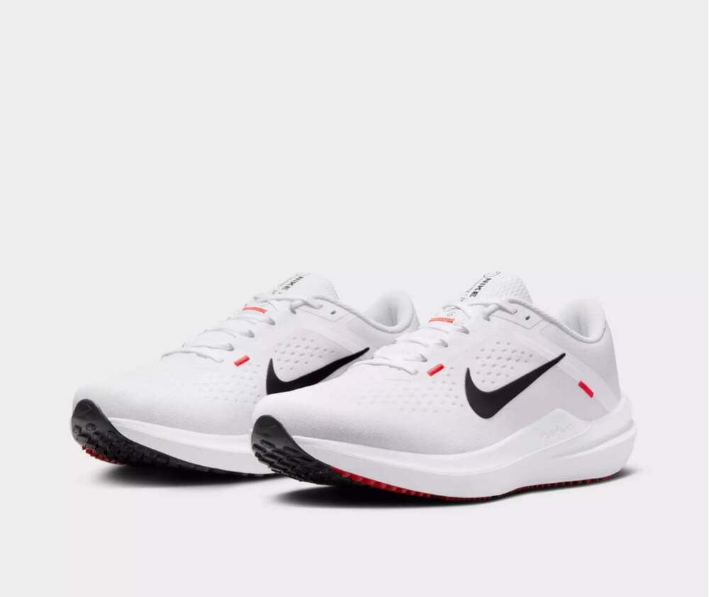 Nike Air Winflo 10 Mens Size 8 / Women's 9.5 Running Shoes White Black Lt Crimso